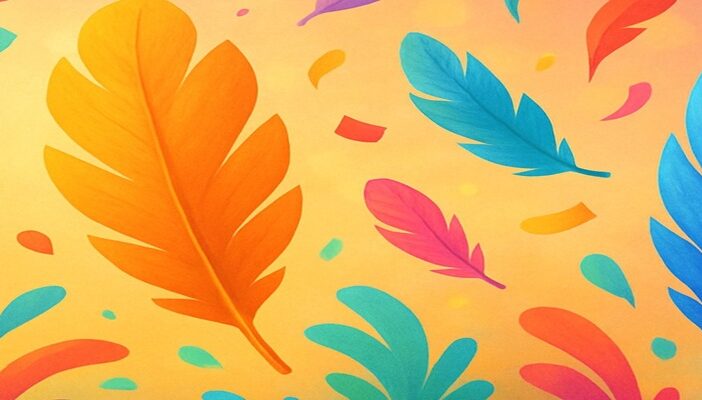 Bright animated-style scene with vibrant shapes and playful motion suggesting a family movie atmosphere without showing Angry Birds characters.