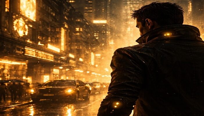 Adam Jensen character from the Deus Ex video game series