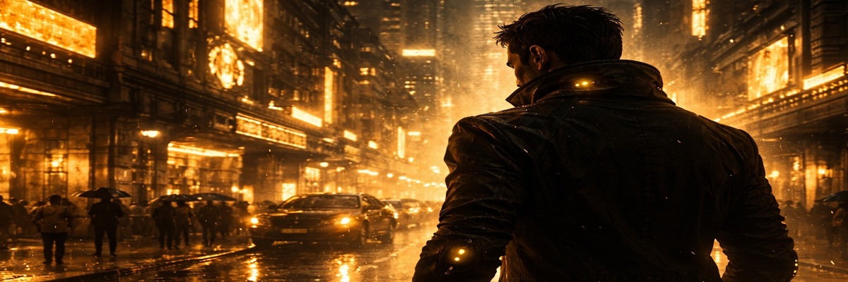 Adam Jensen character from the Deus Ex video game series