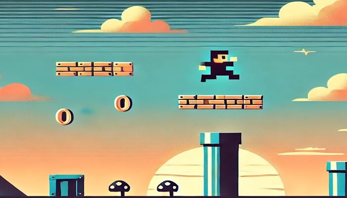 Chris Pratt as Mario in The Super Mario Bros. Movie trailer scene inside the Mushroom Kingdom