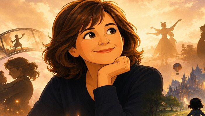 Tribute illustration honoring a beloved animation and film performer whose work touched multiple generations of audiences