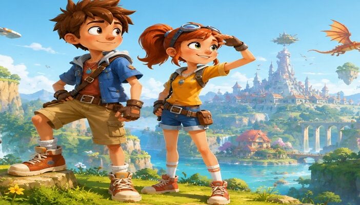 Phineas and Isabella inspired artwork celebrating the enduring popularity of the animated characters and the voice actors behind them